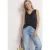 Silk-Look top met watervalhalslijn