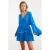 Trendyol Vrouwen Gepofte/ruche mouw Ronde hals Schaatser Mini Jurk