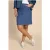 White Stuff Melody Twill Skirt Blue Printed