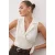 TRENDYOLMİLLA Dames Beige Effen Mouwloos Getailleerd Blouses
