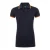 SOLS Dames/dames Pasadena getipt korte mouw Pique Polo Shirt (Franse marine/Neon Orange)