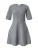 VILA Gebreide jurk ‘VIZAHA’  donkergrijs