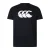 Canterbury Heren Logo Biologisch Katoenen T-Shirt (Zwart, Rood, Wit)