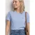 Shirt met ronde hals en geborduurd detail