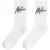 Malelions Men Signature Socks 2-Pack | White/Black