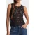 The Kooples Stretch Lace Straps Top Black