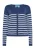 SANIKA Gebreid vest  marine / wit