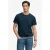 Superdry linnen regular fit T-shirt – donkerblauw