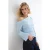 TRENDYOLMİLLA Dames Blauw Effen Lang Regular fit Blouses