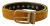 Dolce & Gabbana Mosterdfluweel Gouden Logo Gegraveerde Metalen Gesp Riem