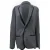 Lanvin single-breasted blazer met reverskraag in grijze wol