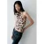 Mango gebreide haltertop met dierenprint – bruin/beige