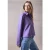 Cecil Dames Velours-look jas in Paars