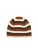 Pull&Bear Muts ‘Gorro’  cognac / olijfgroen / wit