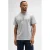 Butcher of Blue regular fit T-shirt met backprint – grijs gemêleerd