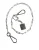 Zilverkleurige Metalen Ketting DG Charm Sleutelhanger
