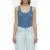 Closed Tank Top T-shirts Space Blue