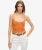 Vintage Gehaakte top met Franje Oranje
