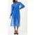 French Connection Adeline Hallie Crnkl Midi Dress Marine