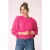 Kyra gebreide sweater in fuchsia