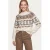 CS the Label gebreide noorse trui met print – ecru