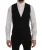 Zwarte Pinstripe Vest Formele Stijl