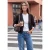 Vest met V-hals en knoopsluiting