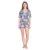PJ Salvage Korte pyjamaset voor dames met palmprint (Veelkleurig)