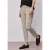 Street One Dames Straight Legs jeans met franje aan de zoom in Beige