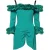 Kanten Mini Jurk Met Ruffles