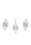 faina Sieraden set  zilver / transparant