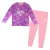 Meisjes 100% Katoenen Scribble Roze Pyjama Set Lange Mouwen Nachtkleding