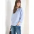 blouse met 3/4 mouwen in seersucker kwaliteit