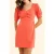 ICode Red Short Dress With Heart Neckline Currant