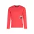 B.Nosy rechtvallende longsleeve met print – rood