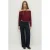 MANGO TEEN off shoulder top – donkerrood