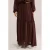 WE Fashion midi rok met ruches – bruin