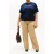 Tommy Hilfiger Crv Gold Button Script T-shirt Dark Night Navy