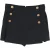 RED Valentino Mini Skort met versieringen in zwarte viscose