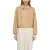 comma – female – Suède-look blouson jasje met plooidetails