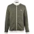 Pretty Green Heren Geometrisch Ritskraag Trainingsjack (Groen)