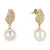 Abrazi gold plated oorbellen Violet