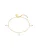 PURELEI Voetsieraden ‘Pearl Drop’  goud / parelwit