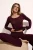 TRENDYOLMİLLA Dames 2-pack Paars Effen Lang Loungewear Regular fit Pyjama- Sets