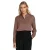 Vrouwen polo blouse van viscose met hoge kraag Nife