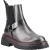 Hush Puppies Raye Leren Dames Pewter Plat Chelsea Laarzen