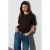 Dames Katoenen Crew Neck T-Shirt