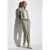 Street One Dames Linnen broek in cargolook in Groen