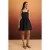 TRENDYOLMİLLA Dames Zwart Effen Kort / Mini Mouwloos Skater Jurken