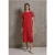 Street One Studio Dames Jurk met geribbelde structuur in Rood